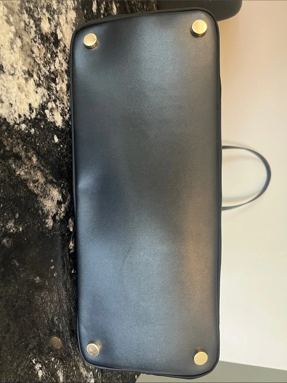 Michael Kors Black Tote with Gold Accents